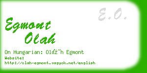 egmont olah business card